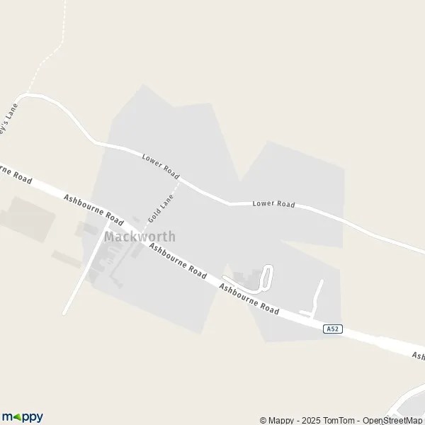 Map Mackworth map of Mackworth (DE22 4) and practical information