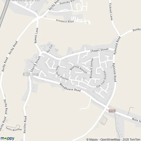 Map Kilburn map of Kilburn (DE56 0) and practical information