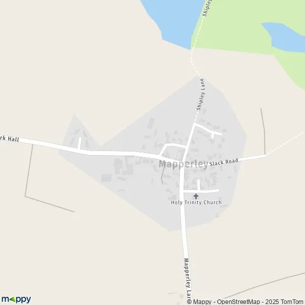 Map Mapperley map of Mapperley (DE7 6) and practical information