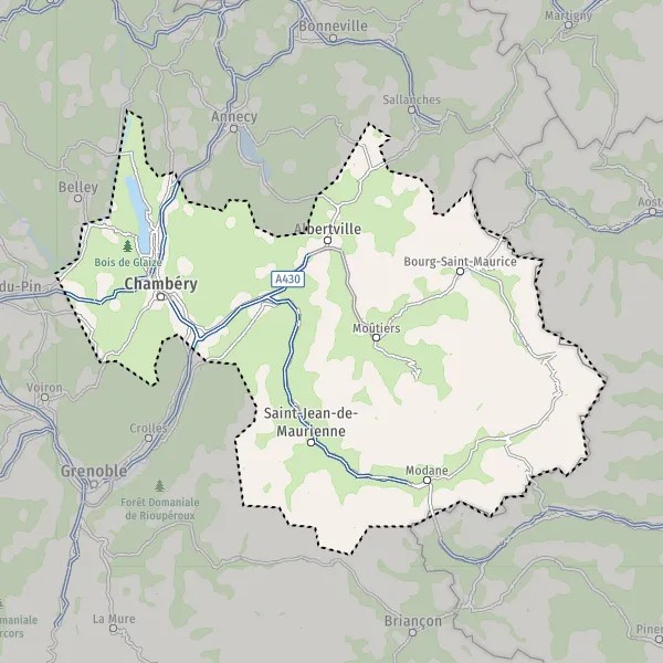 Map of Savoy map of Savoy and practical information Mappy
