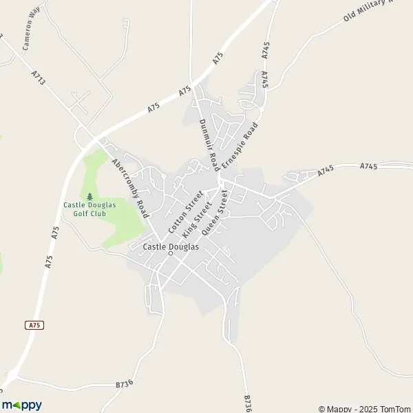 Map Castle Douglas map of Castle Douglas (DG7 1) and practical information