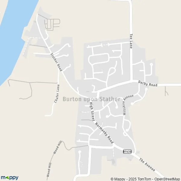 Map Burton upon Stather map of Burton upon Stather (DN15 9) and