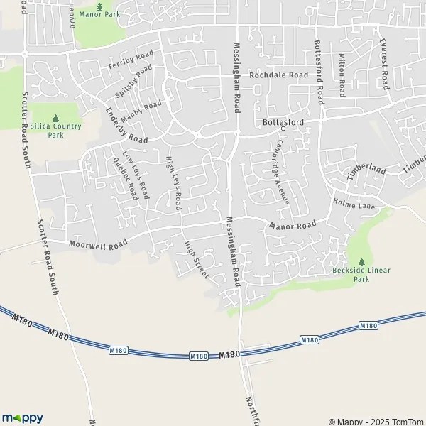 Map Bottesford map of Bottesford (DN16 3) and practical information