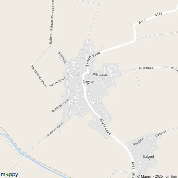 Map Crowle map of Crowle (DN17 4) and practical information
