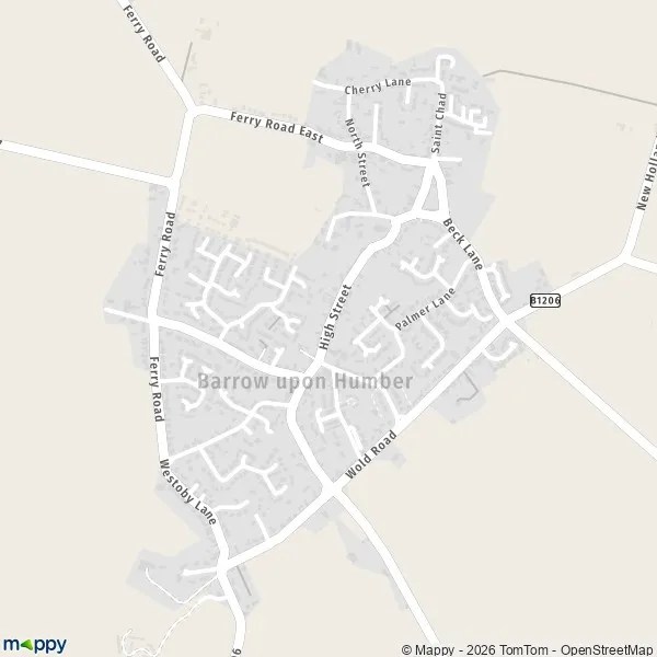 Map BarrowUponHumber map of BarrowUponHumber (DN19 7) and