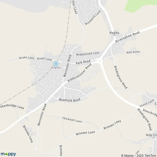 Map Hagley map of Hagley (DY9 0) and practical information