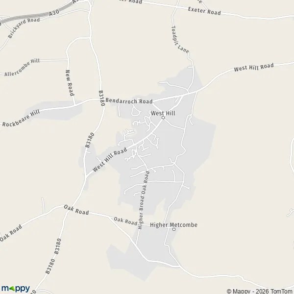 Map West Hill map of West Hill (EX11 1) and practical information