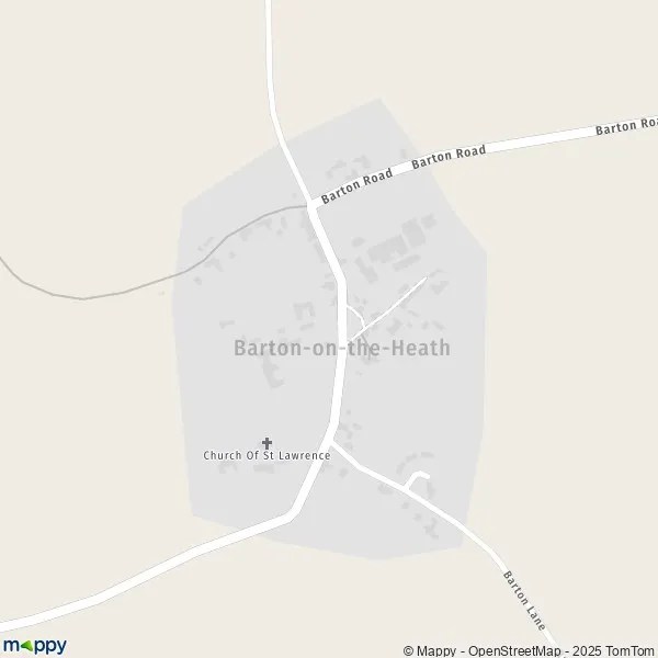 Map BartonontheHeath map of BartonontheHeath (GL56 0) and