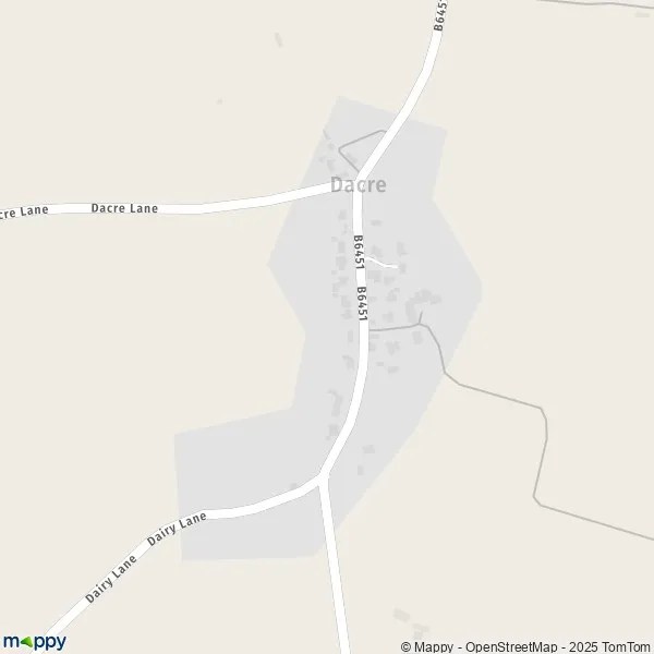 Map Dacre map of Dacre (HG3 4) and practical information