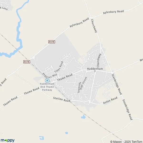 Map Haddenham map of Haddenham (HP17 8) and practical information