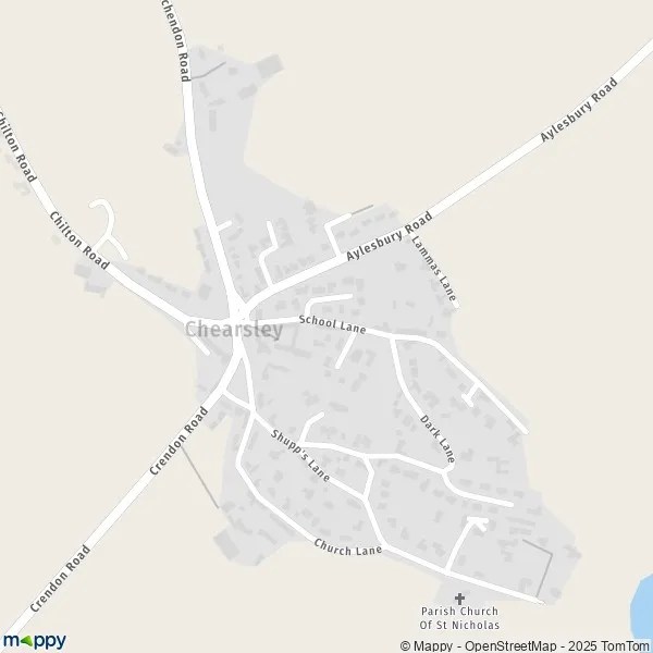 Map Chearsley map of Chearsley (HP18 0) and practical information