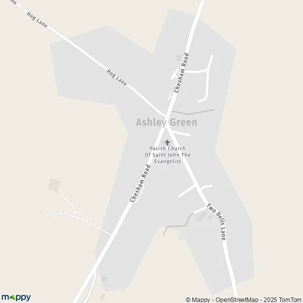 Map Ashley Green map of Ashley Green (HP5 3) and practical information