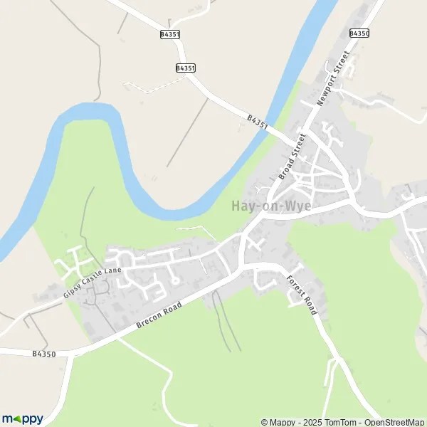 Map HayonWye map of HayonWye (HR3 5) and practical information