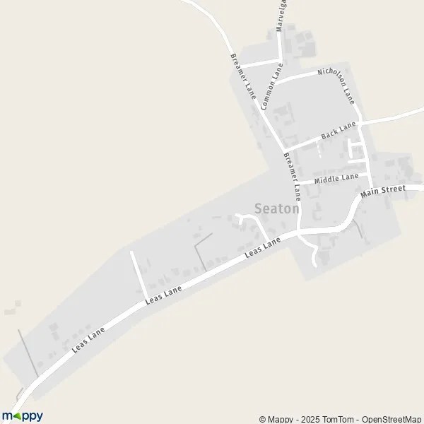 Map Seaton map of Seaton (HU11 5) and practical information