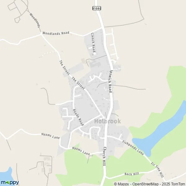 Map Holbrook map of Holbrook (IP9 2) and practical information