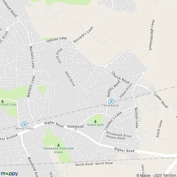 Map Halewood map of Halewood (L26 1) and practical information