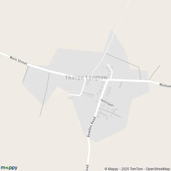 Map Thorpe Langton map of Thorpe Langton (LE16 7) and practical