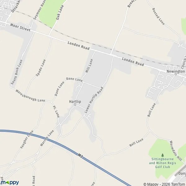 Map Hartlip map of Hartlip (ME9 7) and practical information