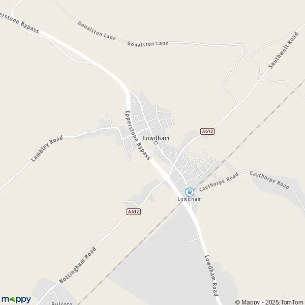 Map Lowdham map of Lowdham (NG14 7) and practical information