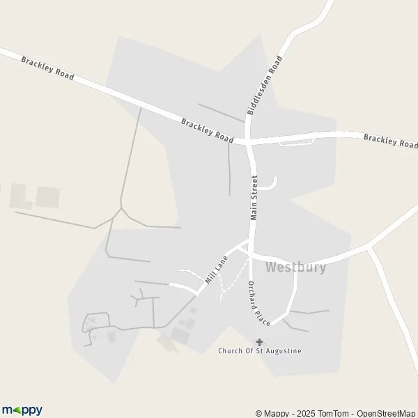 Map Westbury map of Westbury (NN13 5) and practical information