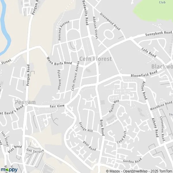 Map Cefn Fforest map of Cefn Fforest (NP12 3) and practical information