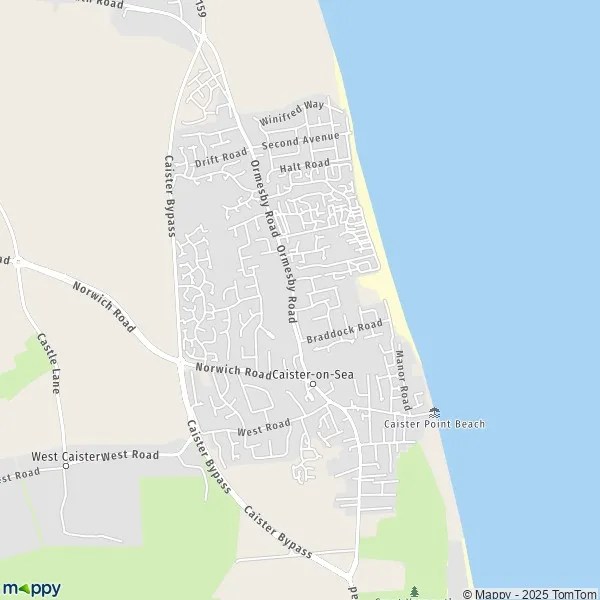 Map CaisteronSea map of CaisteronSea (NR30 5) and practical