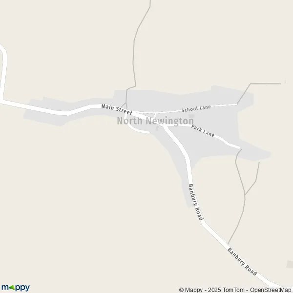 Map North Newington map of North Newington (OX15 6) and practical