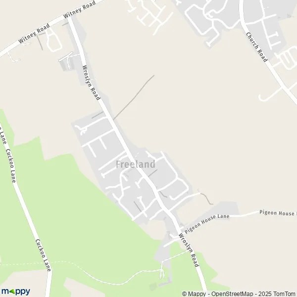 Map Freeland map of Freeland (OX29 8) and practical information