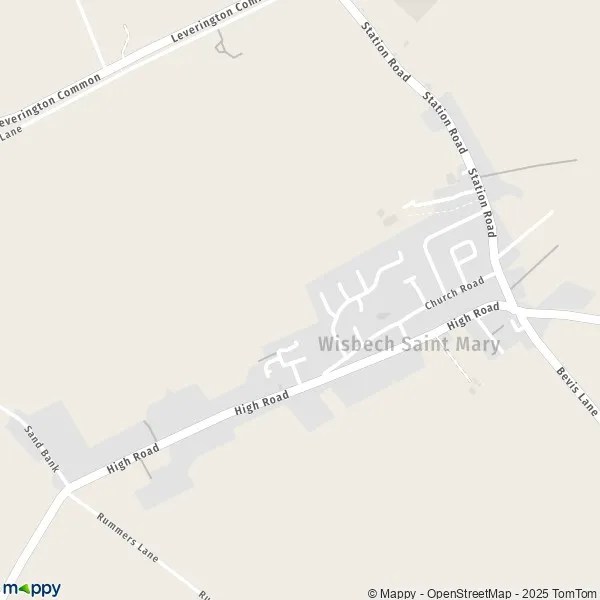 Map Wisbech Saint Mary map of Wisbech Saint Mary (PE13 4) and