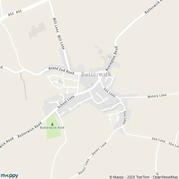 Map Butterwick map of Butterwick (PE22 0) and practical information