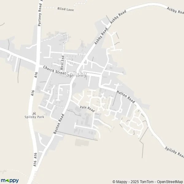 Map Spilsby map of Spilsby (PE23 5) and practical information