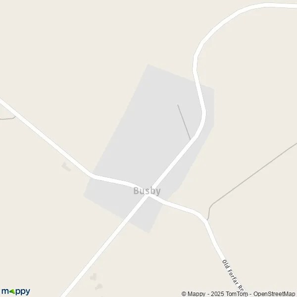 Map Busby map of Busby (PH1 3) and practical information