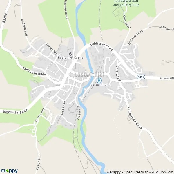 Map Lostwithiel map of Lostwithiel (PL22 0) and practical information