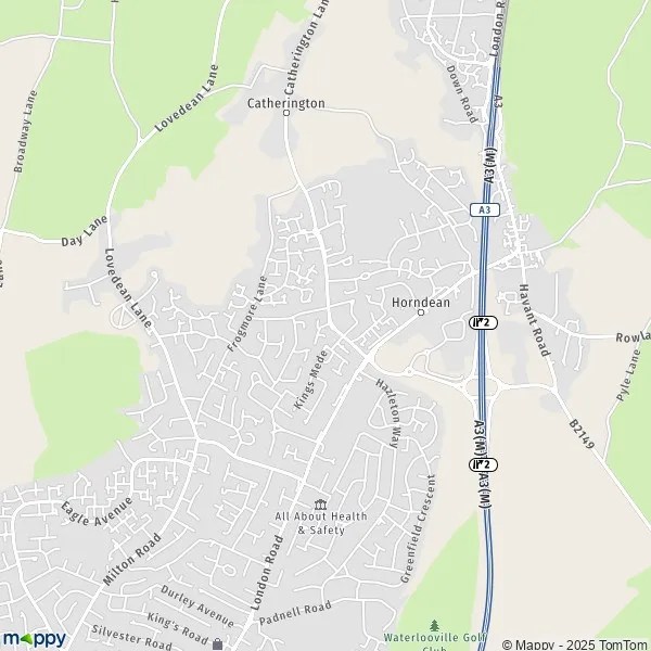 Map Horndean map of Horndean (PO8 9) and practical information