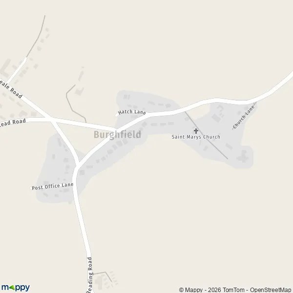 Map Burghfield map of Burghfield (RG30 3) and practical information