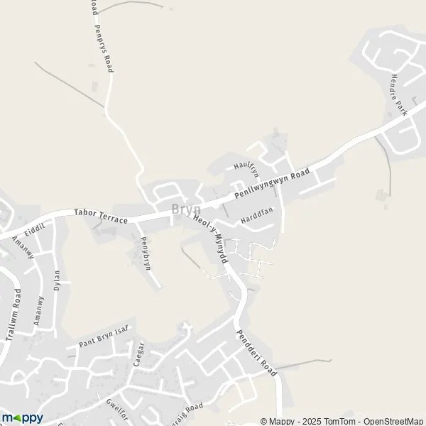 Map Bryn map of Bryn (SA14 9) and practical information