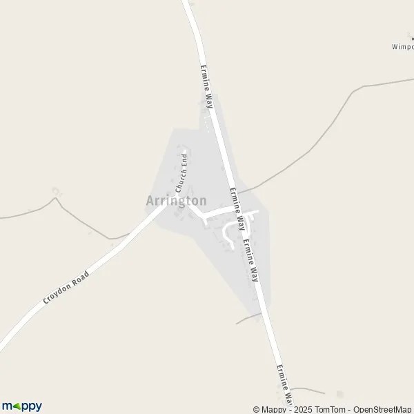 Map Arrington map of Arrington (SG8 0) and practical information