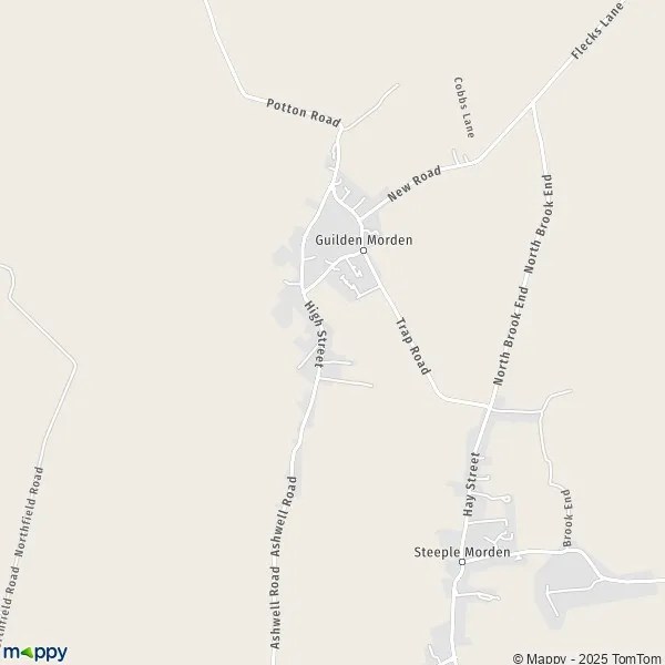 Map Guilden Morden map of Guilden Morden (SG8 0) and practical information