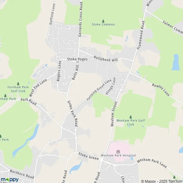 Map Stoke Poges map of Stoke Poges (SL2 4) and practical information