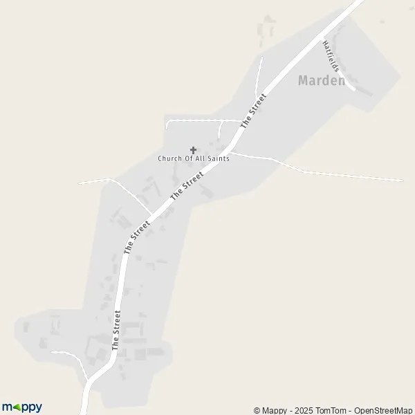 Map Marden map of Marden (SN10 3) and practical information