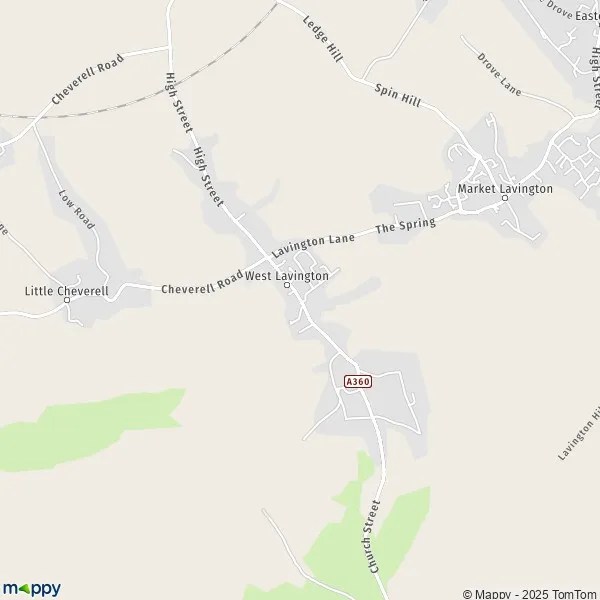 Map West Lavington map of West Lavington (SN10 4) and practical