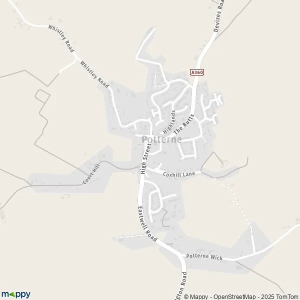 Map Potterne map of Potterne (SN10 5) and practical information
