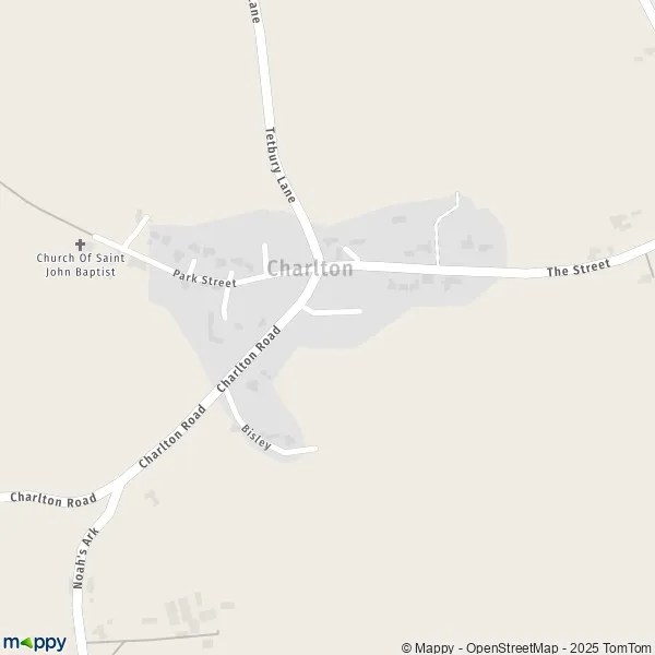 Map Charlton map of Charlton (SN16 9) and practical information