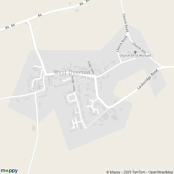 Map West Overton map of West Overton (SN8 4) and practical information