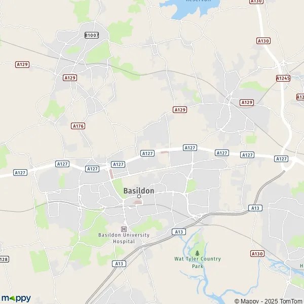 Map Basildon map of Basildon (SS16 5NB) and practical information