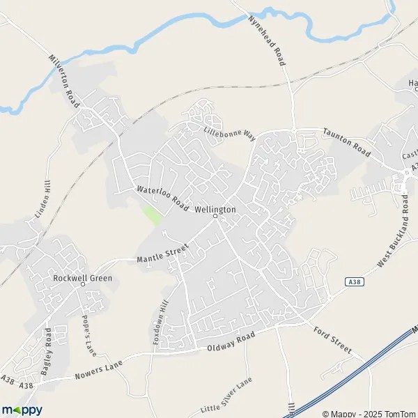 Map Wellington map of Wellington (TA21 8) and practical information