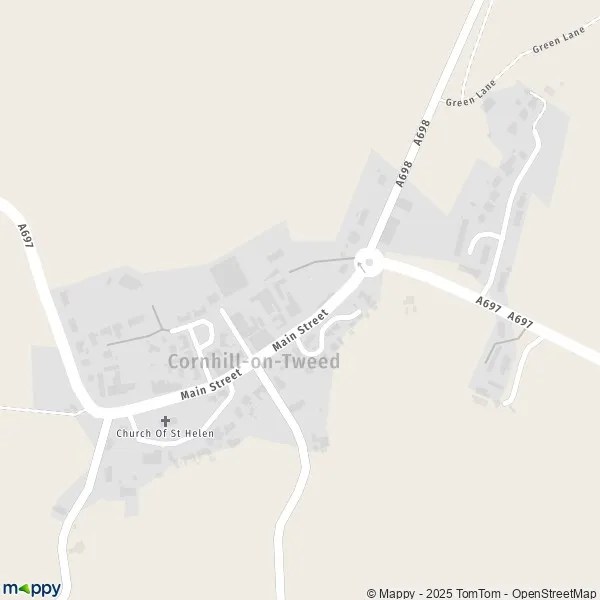 Map CornhillonTweed map of CornhillonTweed (TD12 4) and practical information