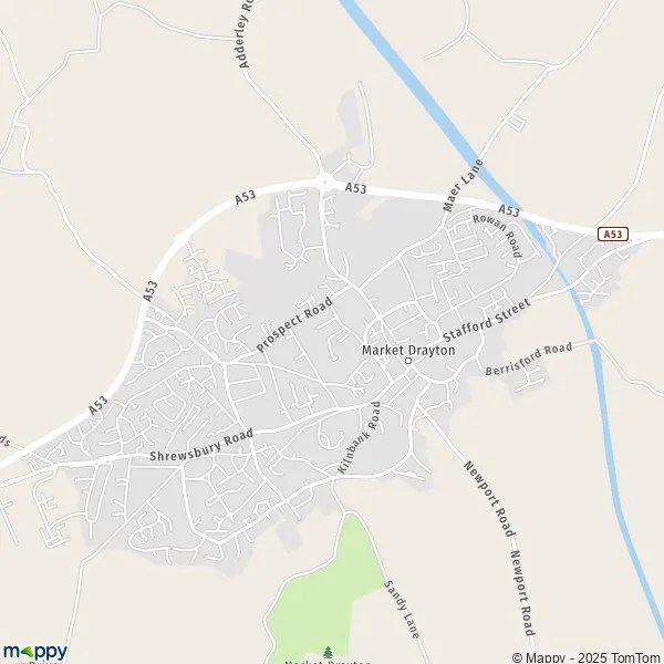 Map Market Drayton map of Market Drayton (TF9 1) and practical information