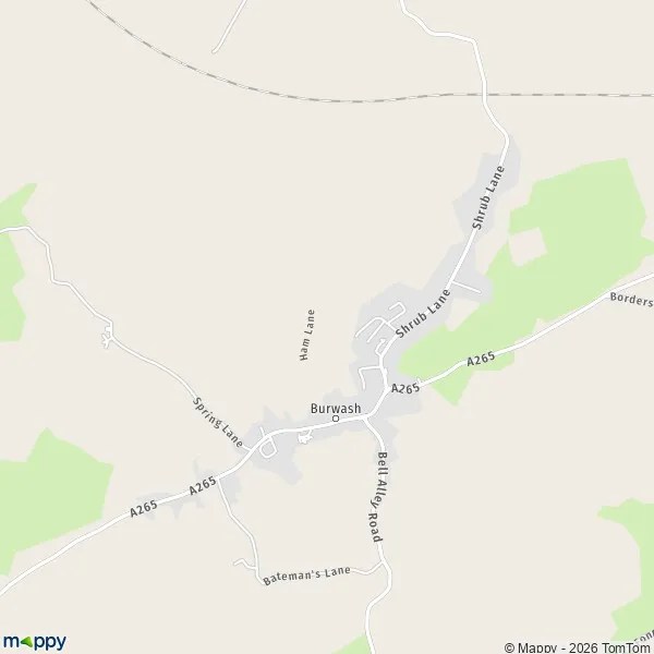 Map Burwash map of Burwash (TN19 7) and practical information