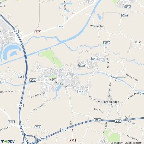 Map Lymm map of Lymm (WA13 0) and practical information